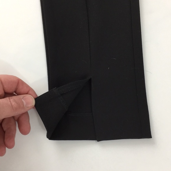 Zara Basic Black Split Hem Skinny Pants - Picture 9 of 10